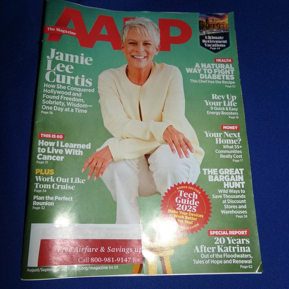 AARP Magazine - Jamie Lee Curtis - August/September 2025 - Vol 68, No 5B